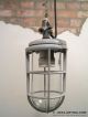 Schlanke Bunkerlampe Vintage Industrial Light Fabriklampe Industrielampe Loft Original, vor 1960 gefertigt Bild 1