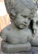 Büste Jungenbüste Skulptur Steinfigur Sandsteinguss Gartenfigur Rarität Nostalgie- & Neuware Bild 1