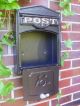 Wand Briefkasten Postkasten Post Antik Stil Aluguss Alu Wandbriefkasten Nostalgie- & Neuware Bild 1
