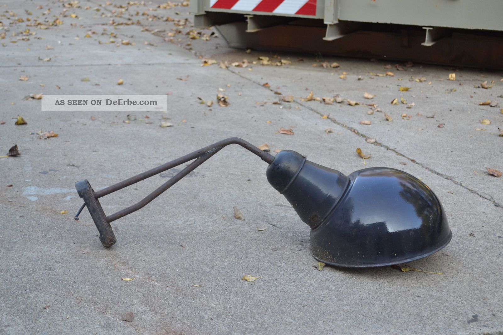 Große Alte Außenbeleuchtung Lampe Für Werkhof Hof Loft Garten Originalzustand Nostalgie- & Neuware Bild