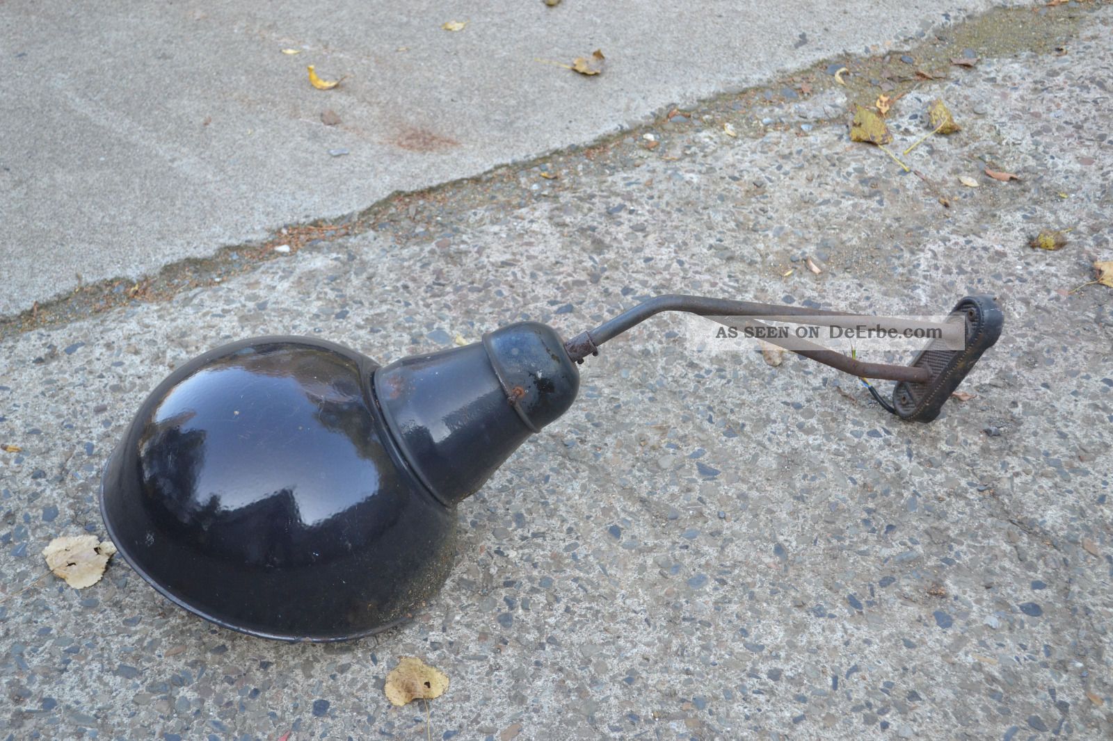 Große Alte Außenbeleuchtung Lampe Für Werkhof Hof Loft Garten Originalzustand Nostalgie- & Neuware Bild