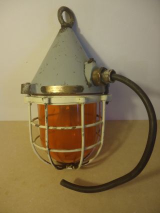 Alte Bunkerlampe Ex Geprüft Bild