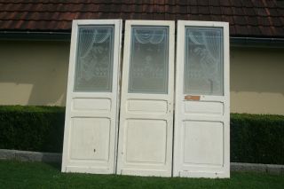 Antike Türen Mit Glaseinsätzen Bild