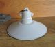 Art Deco Baushaus Lampe Deckenlampe Emailschirm Porzellan Loft Industrie Original, vor 1960 gefertigt Bild 3