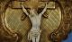 Antikes Kruzifix Christus Aus Bein In Geschnitztem Holzrahmen Beinarbeit 18.  Jhdt Beinarbeiten Bild 2