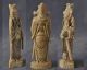 Antikes Okimono Skulptur Aus Bein - Stehender Kaiser - Chinese Beinschnitzerei Beinarbeiten Bild 2