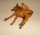Antiker Holz Esel Geschnitzt 10 Cm.  Dekoration Tier Für Krippe Weihnachtskrippe Holzarbeiten Bild 6