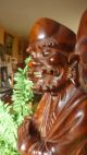 Buddha Handschnitzerei Wanderer Feine Detaillierte Arbeit Edelst 39cm Hoch Holzarbeiten Bild 8