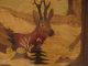 Intarsienbild Holzbild Einlegearbeiten Einlegebild Jagtmotiv Rehbock Holzarbeiten Bild 1
