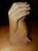 Schützende Hand Kind Selten 28cm Top Geschenk Skulptur Holzfigur Handgeschnitzt 1950-1999 Bild 1