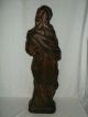Schöne 68 Cm Weihnachts Holzfigur Maria Mit Jesuskind Mit Sehr Vielen Details Holzarbeiten Bild 7