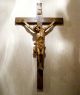 Antikes Kruzifix Herrgott Schnitzerei Jesus Am Kreuz Barock Corpus Eiche 80x45cm Skulpturen & Kruzifixe Bild 1