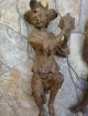 3 Antike Holz Figuren Skulptur Minnesänger Statue Engel Musizierend Geschnitzt Vor 1900 Bild 4