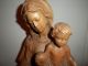 Madonna Mit Jesus / Maria Mit Kind / Holzfigur / Skulptur - 62 Cm Holzarbeiten Bild 3