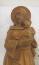 Große Madonna Mit Kind Geschnitzt In Bergahornholz Holzarbeiten Bild 1