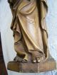 Alte Holzfigur Ca 43 Cm Geschnitzt Apostel Matthias Sign.  Josef Fink Köln 1897 Skulpturen & Kruzifixe Bild 5