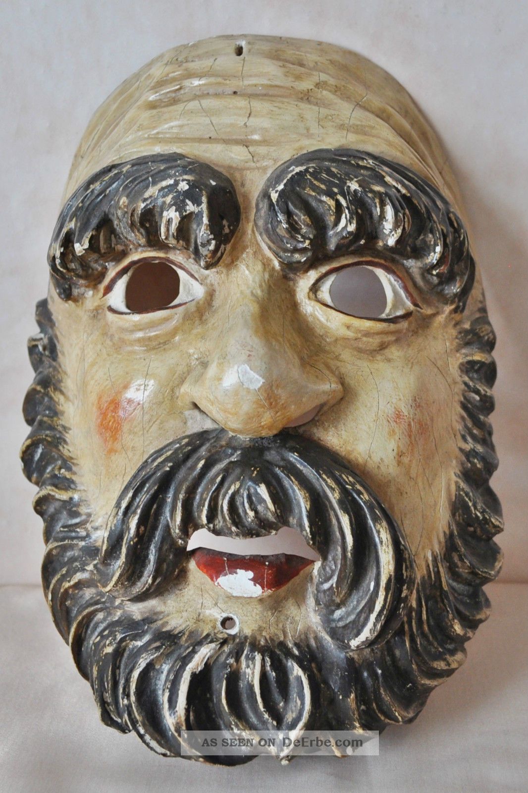 Alte Holzmaske, Fasching, Fasnacht, Karneval, Fasnet, Handgeschnitzt