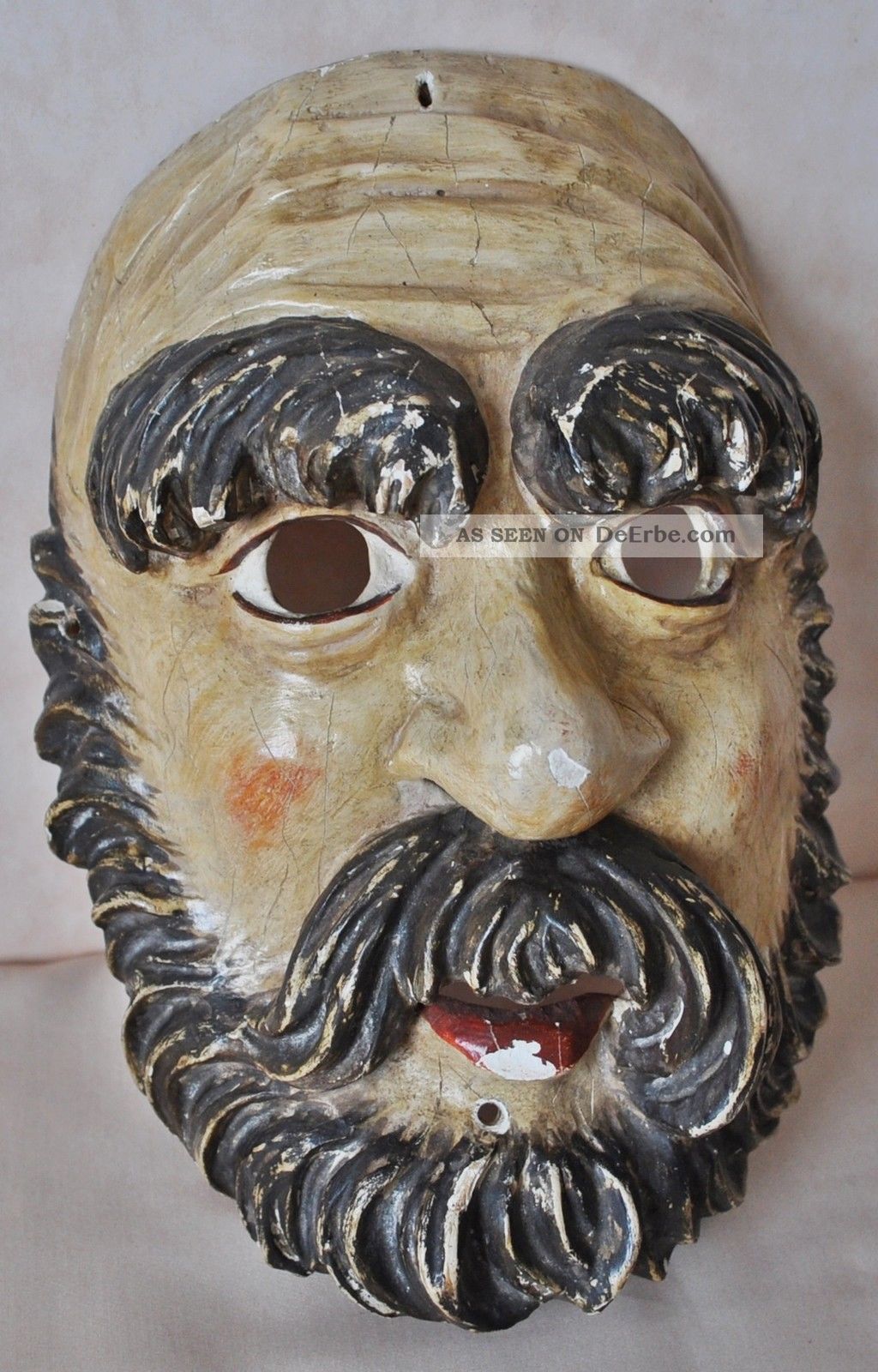 Alte Holzmaske, Fasching, Fasnacht, Karneval, Fasnet, Handgeschnitzt