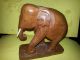 Holzelefant - Elefant Aus Teak Holz - Handarbeit,  Ca.  15 Cm X15cm - Antik - Tierfigur - Deko Holzarbeiten Bild 2