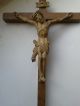 Antikes Kruzifix Mit Geschnitztem Korpus Sehr Alt Antikes Kreuz Skulpturen & Kruzifixe Bild 1