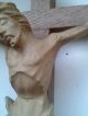 Antikes Kruzifix Mit Geschnitztem Korpus Sehr Alt Antikes Kreuz Skulpturen & Kruzifixe Bild 8