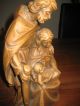 Antike Holzgeschnitzte Madonna; Josef Mit Kind Geschätzt Auf Um 1900 Größe 26cm Holzarbeiten Bild 2