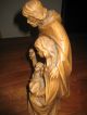 Antike Holzgeschnitzte Madonna; Josef Mit Kind Geschätzt Auf Um 1900 Größe 26cm Holzarbeiten Bild 4