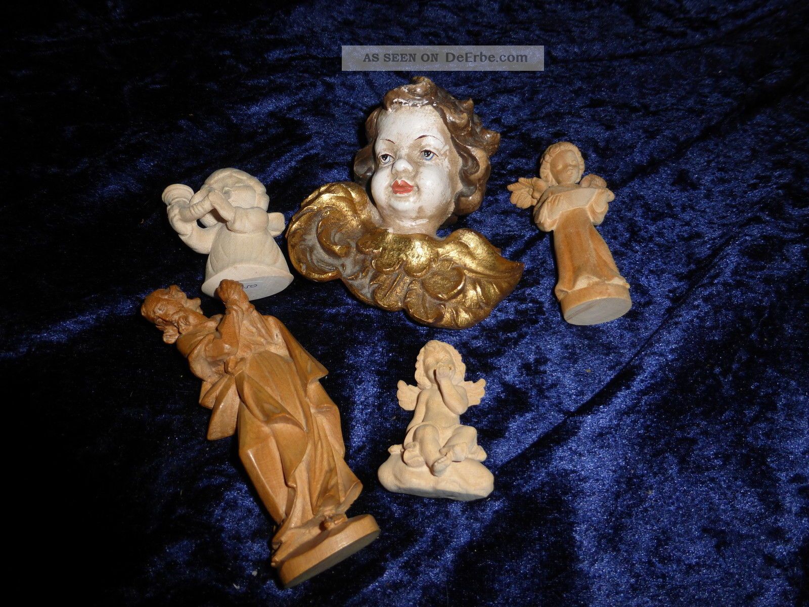 Warmhm Holz Engel Figuren - 10 Stück DIY Steckpuppen - Naturholz Zum Bemalen Für Torten & Deko