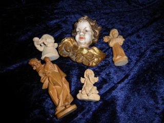 6 Figuren,  Engel Aus Holz,  Holz - Engel Und Figur Bild