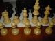 Ältere Schachfiguren Aus Holz In Orginalbox Gefertigt nach 1945 Bild 3