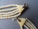Antike Bein Kette Perlen Collier Fünfreihig,  Armband Vierreihig Beinarbeiten Bild 4