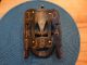 Maske Aus Kenia,  Holz - Handarbeit,  Mit 2 Kriegern Mit Pfeilspitzen,  Top - Zust Holzarbeiten Bild 4