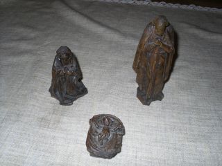Heilige Familie Aus Holz Geschnitzt Maria Josef Und Kind Bild