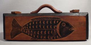 Stammeskunst Mit Fisch Tafli - Backgammon - Puff - Bohnen - Spiel Bild