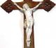 Christuskreuz Kruzifix Jesus Inri Holzkreuz Handgeschnitzt Holz Christus Kirche Holzarbeiten Bild 1