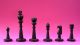 Alte Indische Bein - Schachfiguren Schachspiel,  Schachbrett Schach Echec Chess Beinarbeiten Bild 1