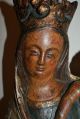 Alte Madonna Mit Kind Eiche Holz Farbig Gefasst Holzarbeiten Bild 1
