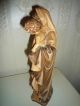 Alte Skulptur Madonna Mit Kind,  Holz Geschnitzt,  Marien Statue,  Nachlass Skulpturen & Kruzifixe Bild 3