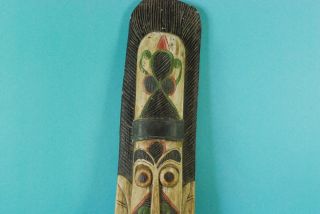 Große,  Antike Wand - Skulptur,  Farbige Stammesfigur,  Ozeanien Um 1900 - 1920 Bild