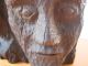 Portrait Aus Holz Geschnitzt Kopf Büste Charakter Maske Ca.  40er Jahre Holzarbeiten Bild 2