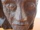 Portrait Aus Holz Geschnitzt Kopf Büste Charakter Maske Ca.  40er Jahre Holzarbeiten Bild 5