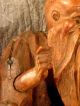 Große Figur E.  Fischers Auf Sockel,  Holz,  Geschnitzt,  Glasaugen,  Japan,  19.  Jhdt Holzarbeiten Bild 6