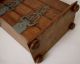 Jahrhundertwende Eiche - Rustikal Kleiner Apothekenschrank Mit Zinnbeschlägen Holzarbeiten Bild 6