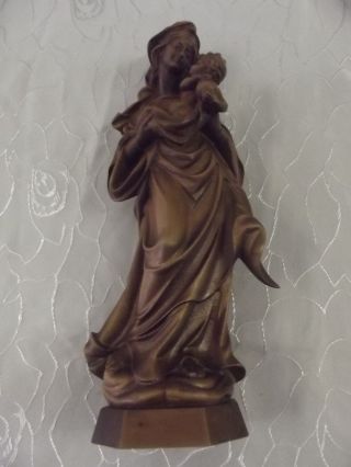 Madonna Geschnitzt Holz Jesus Kind Jesuskind Heilige Maria Holzfigur Mutter 30 Bild
