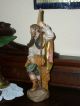 Holzfigur - Heiligenfigur - Heiliger Isidor - Coloriert - Geschnitzt - Südtirol? - 33cm Holzarbeiten Bild 1