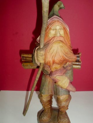 Skulptur Figur Zwerg Schnitzarbeit Fantasie Fantasy Erzgebirge Bild