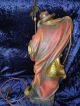 Nachtwächter 68cm Top Gefasst Vergoldet Geschenk Skulptur Holzfigur Geschnitzt Holzarbeiten Bild 5