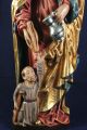 Holz Geschnitzte Heiligenfigur Mit Bettler Gold Und Bunt Gefasst L Skulpturen & Kruzifixe Bild 2