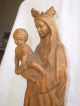 Alte Holzfigur Maria Und Kind Madonna Geschnitzt Christkind 27,  5 Cm Groß Tirol Holzarbeiten Bild 3