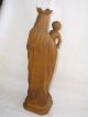 Alte Holzfigur Maria Und Kind Madonna Geschnitzt Christkind 27,  5 Cm Groß Tirol Holzarbeiten Bild 5